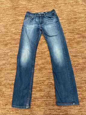 BKE Men's Medium Blue Straight-Leg Jeans